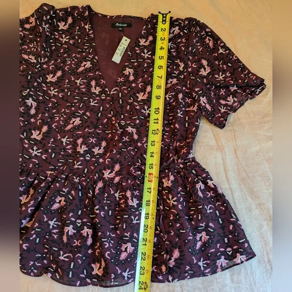 Madewell Peplum Blouse -szS - Picture 10 of 10